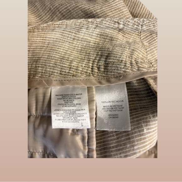 Jones New York Cream Linen Trousers - Picture 7 of 7